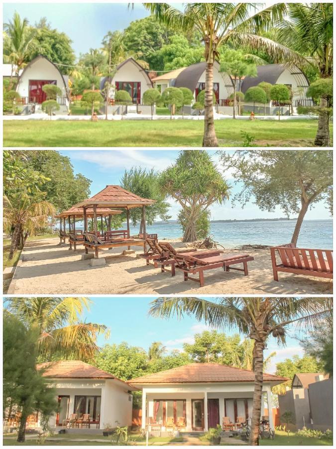 Nusa Indah Bungalows กิลิไอร์ ภายนอก รูปภาพ